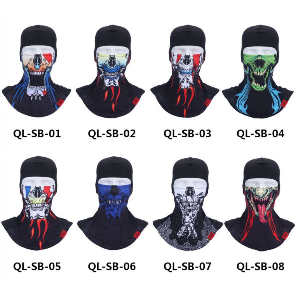 Cosplay Prop Paint - 3D Hand Paint Devil Balaclava Summer