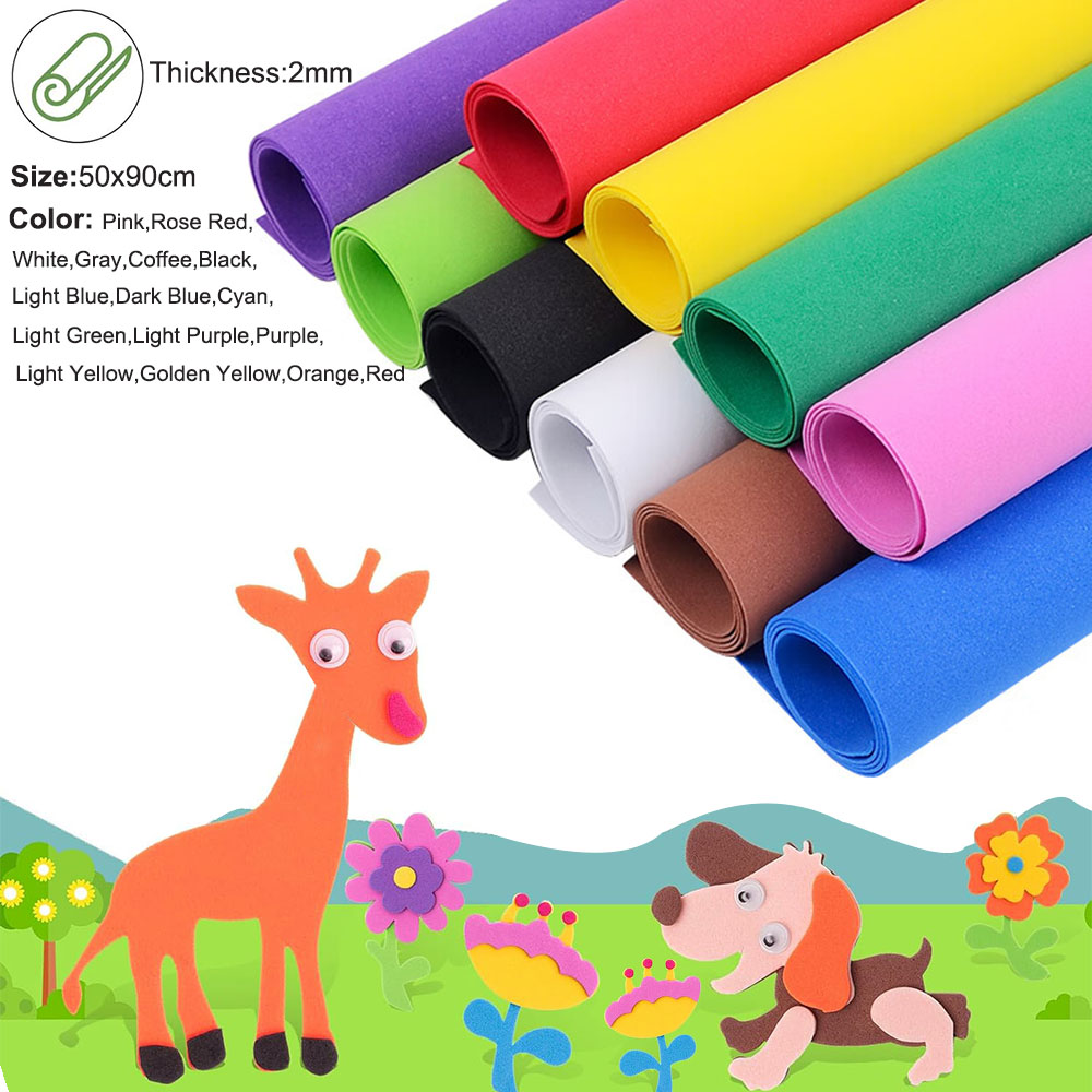 Cosplay Props Eva Foam - 2mm 50x90cm Colorful EVA Foam Sheets