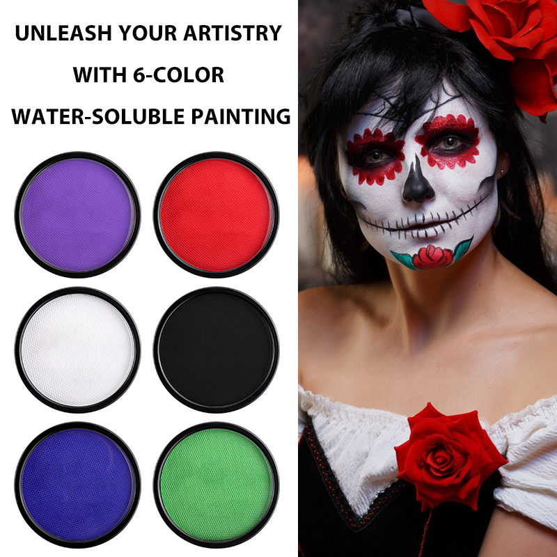 6 Colors Water Activated Face  - Cosplay Prop Paint のレビューと価格