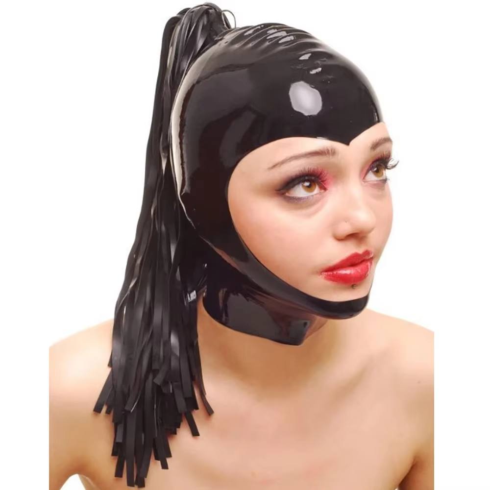 Black Latex Hood with Latex Po - Cosplay Prop Paint のレビューと価格