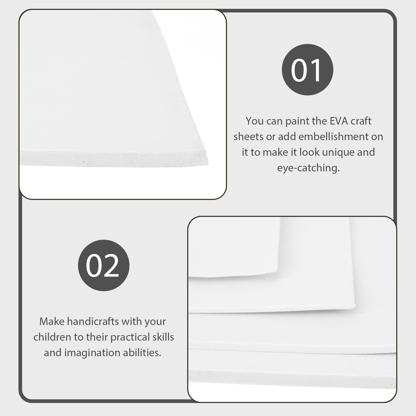 4Pcs Eva Foam Sheets for Cospl - Cosplay Props Eva Foam のレビューと価格