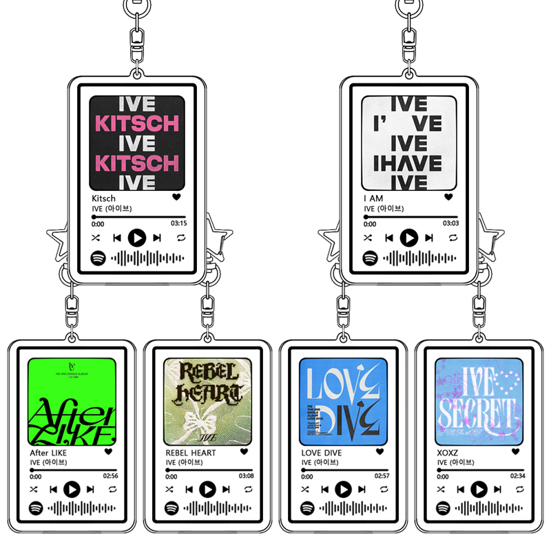 Kpop Popular Ive Acrylic Keych - Cosplay Prop Diy のレビューと価格