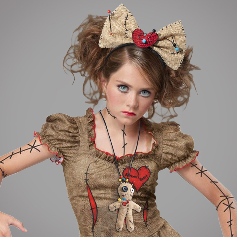 Voodoo Doll Costume Bow Headba - Voodoo Cosplay And Prop のレビューと価格