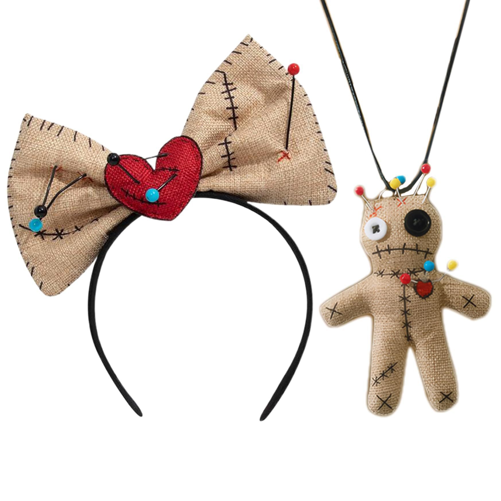 Voodoo Doll Costume Bow Headba - Voodoo Cosplay And Prop のレビューと価格