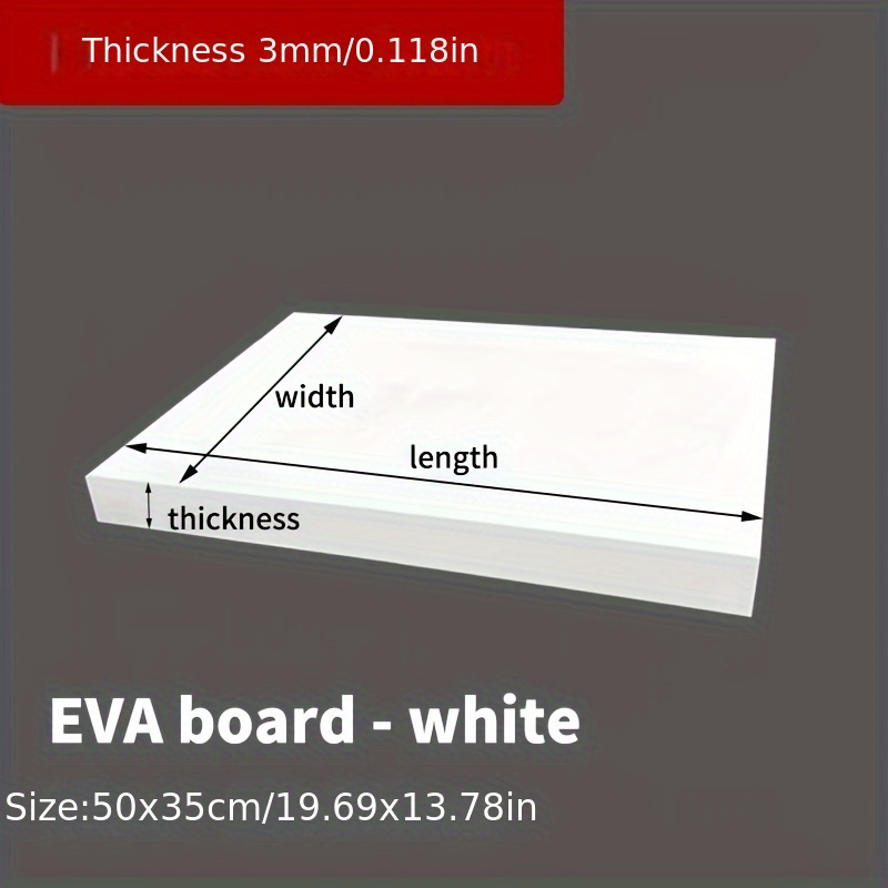 EVA Foam Board 14x39 Inch, 3mm - Cosplay Props Eva Foam のレビューと価格