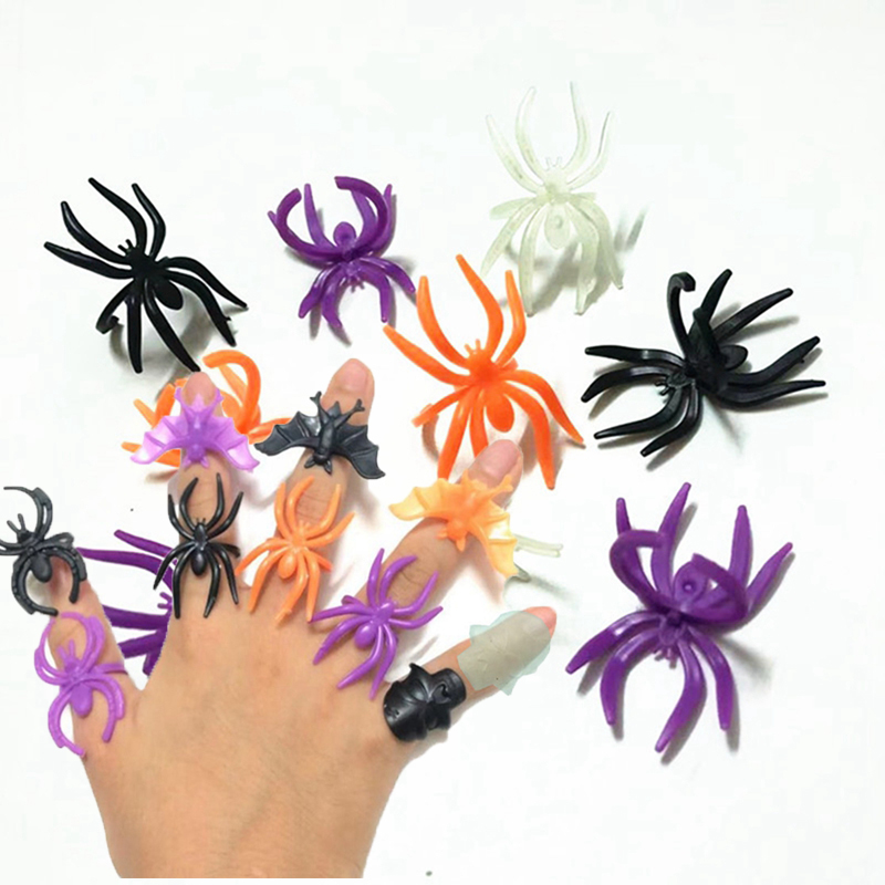30/60pcs Bat Spider Rings Gift - Cosplay Prop Filler のレビューと価格