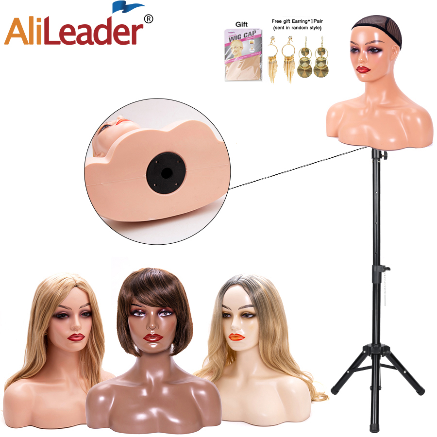 Mannequin Head Stand For Wig D - Aerith Cosplay Prop のレビューと価格