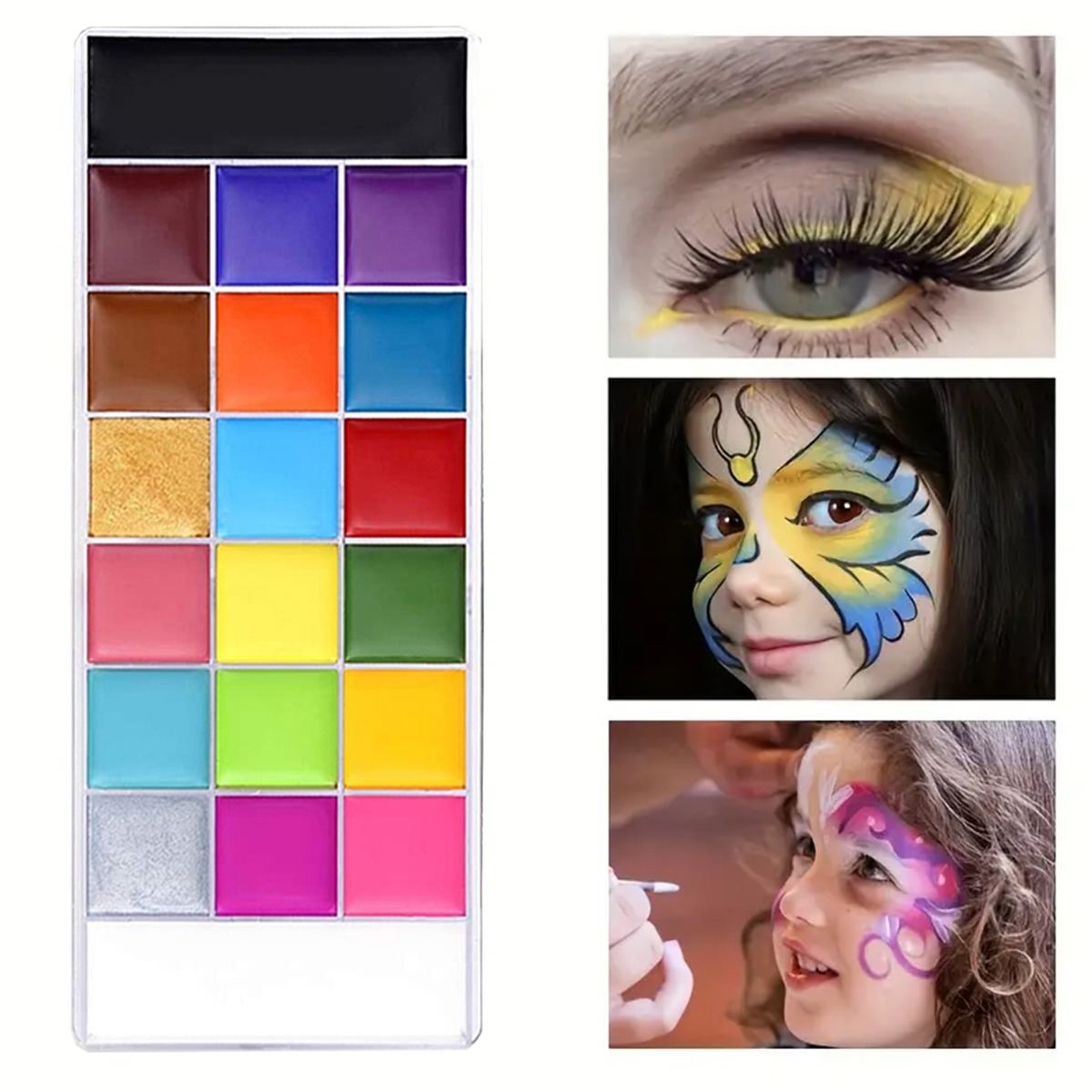 20 Colors Professional Face Pa - Cosplay Prop Paint のレビューと価格