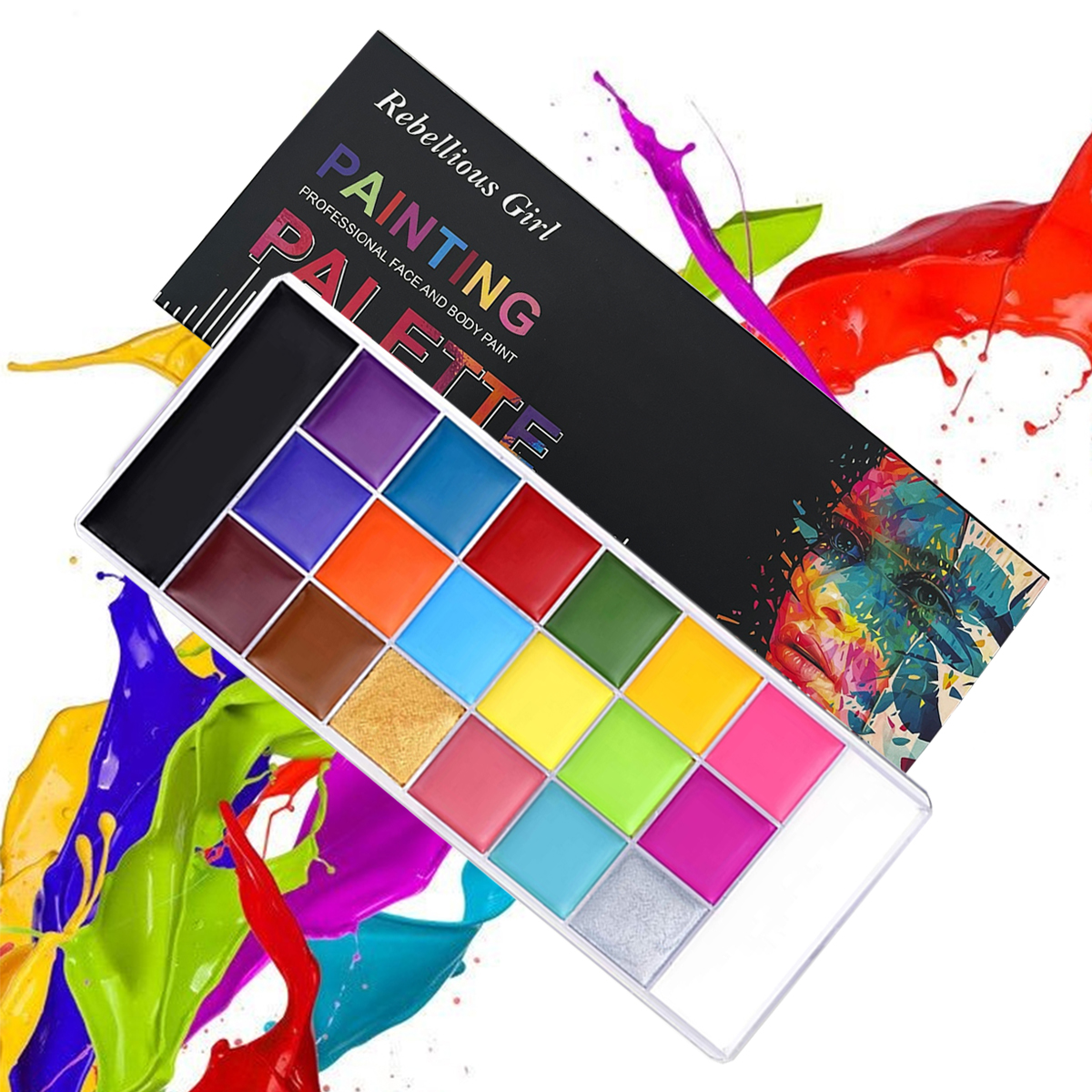 20 Colors Professional Face Pa - Cosplay Prop Paint のレビューと価格