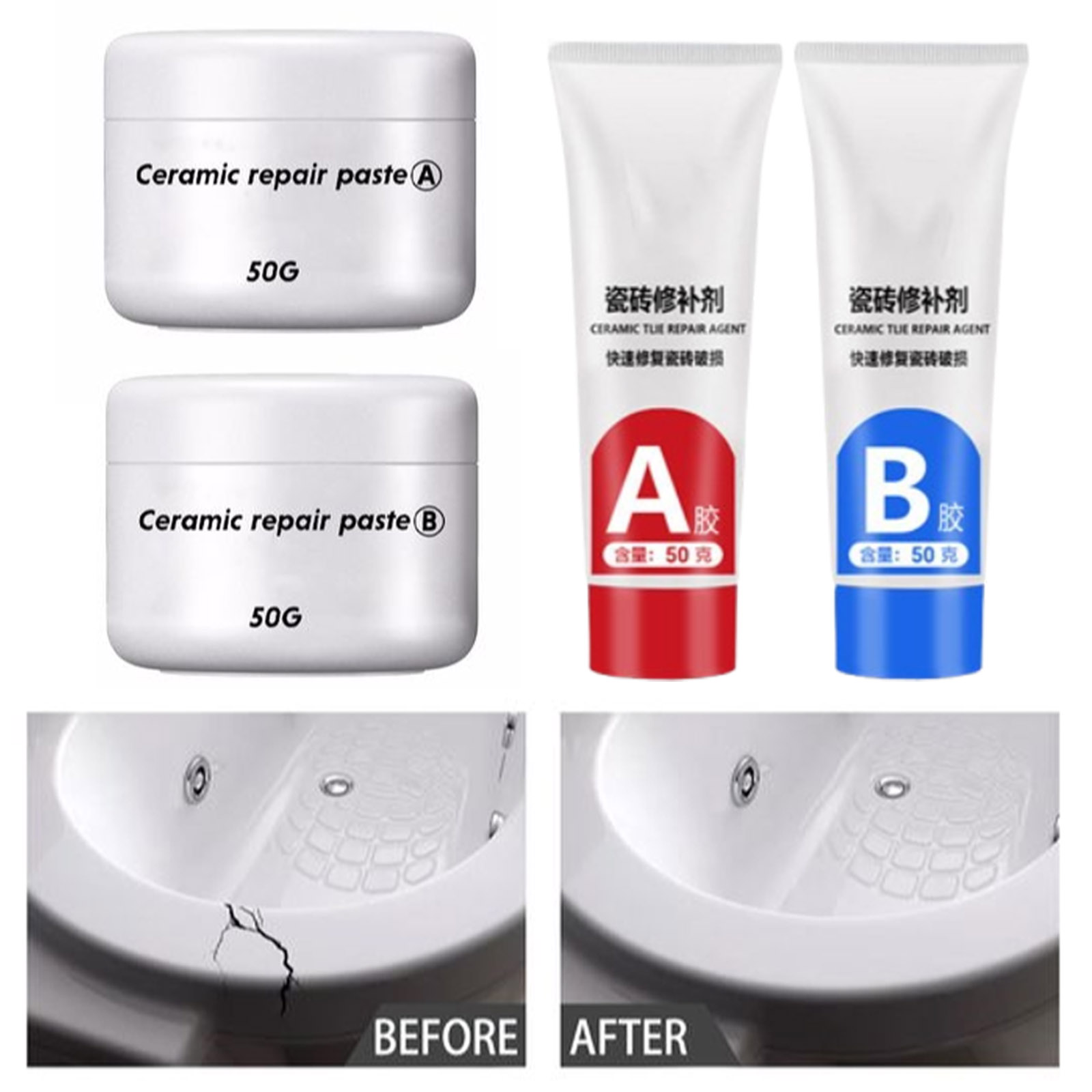 30/100g Tile Repair Agent AB A - Contact Cement Glue のレビューと価格