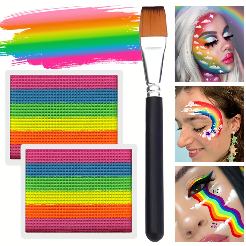 Rainbow Face and Body Paint Se - Cosplay Prop Paint のレビューと価格