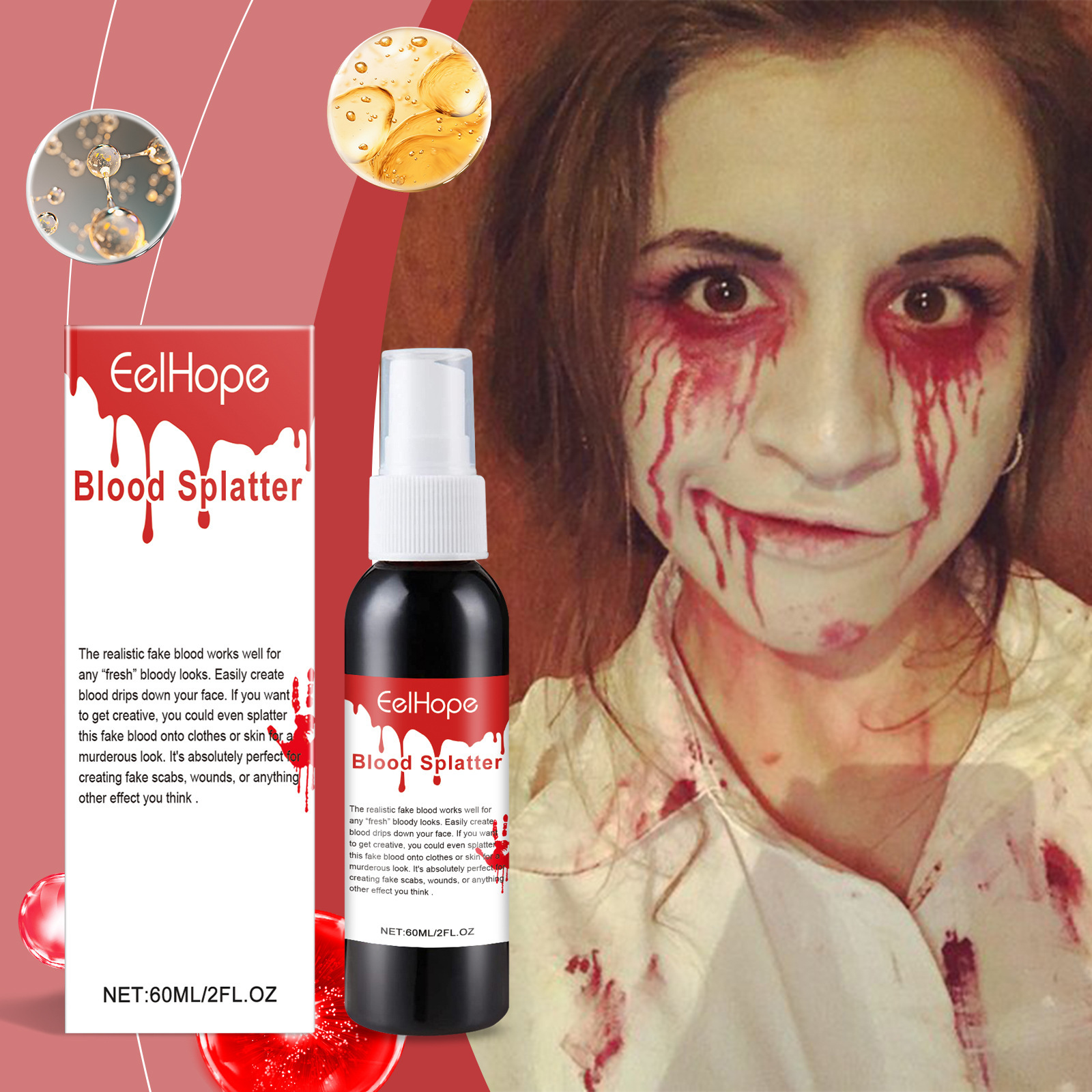 Halloween Emulation Fake Blood - Cosplay Prop Paint のレビューと価格