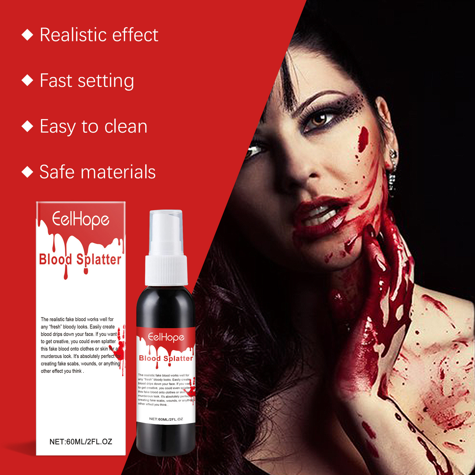 Halloween Emulation Fake Blood - Cosplay Prop Paint のレビューと価格