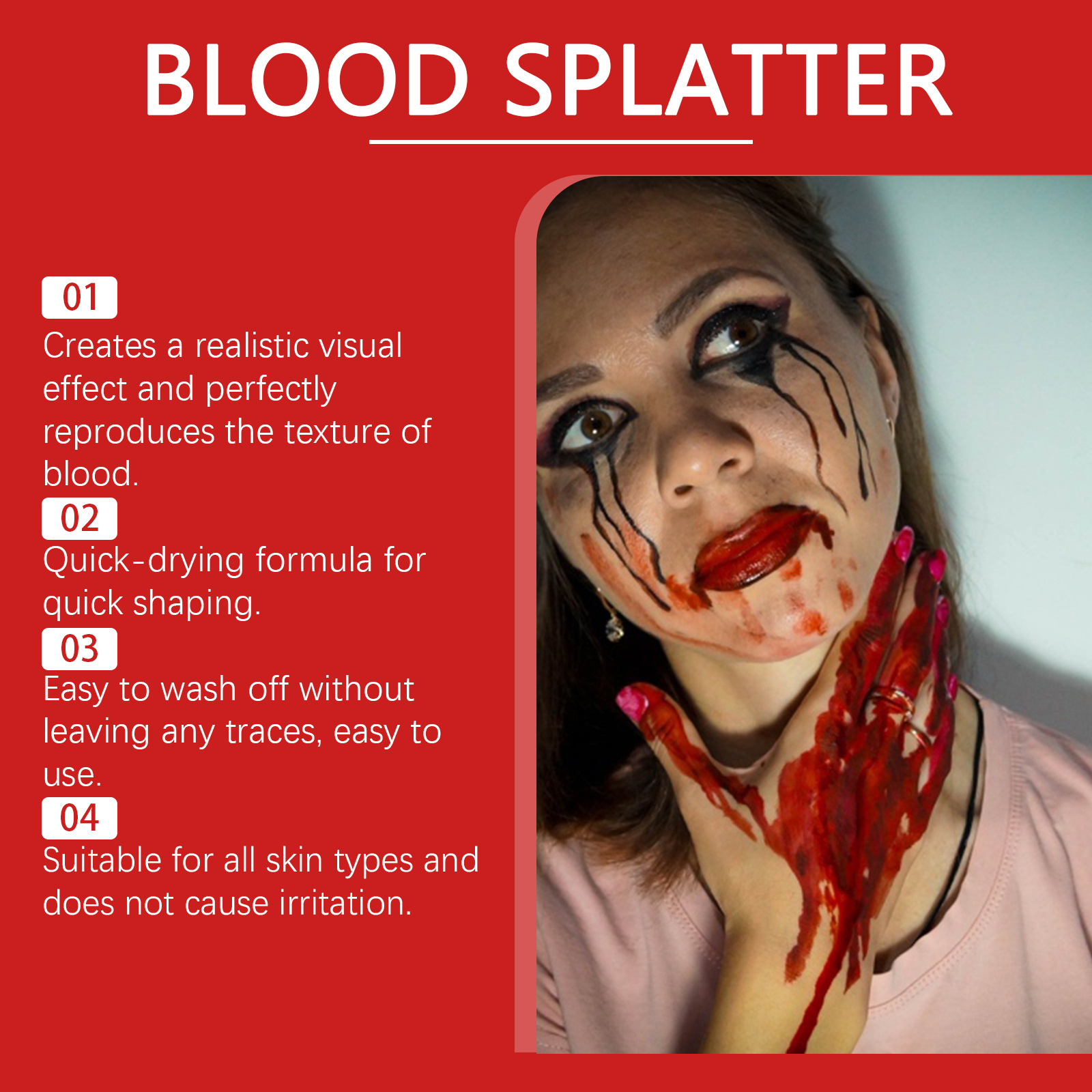 Halloween Emulation Fake Blood - Cosplay Prop Paint のレビューと価格