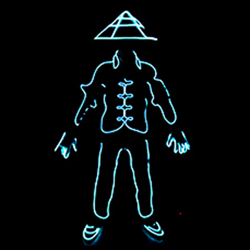 EL Wire LED Clothes Portable N - Cosplay Material For Prop のレビューと価格