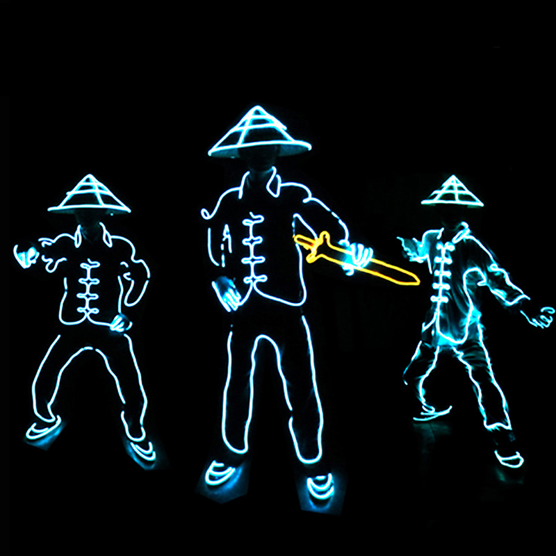 EL Wire LED Clothes Portable N - Cosplay Material For Prop のレビューと価格