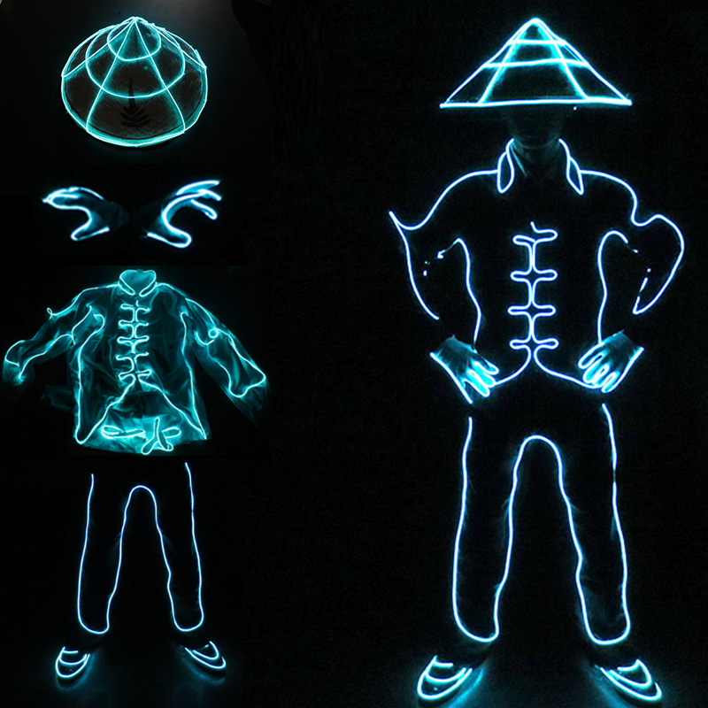 EL Wire LED Clothes Portable N - Cosplay Material For Prop のレビューと価格