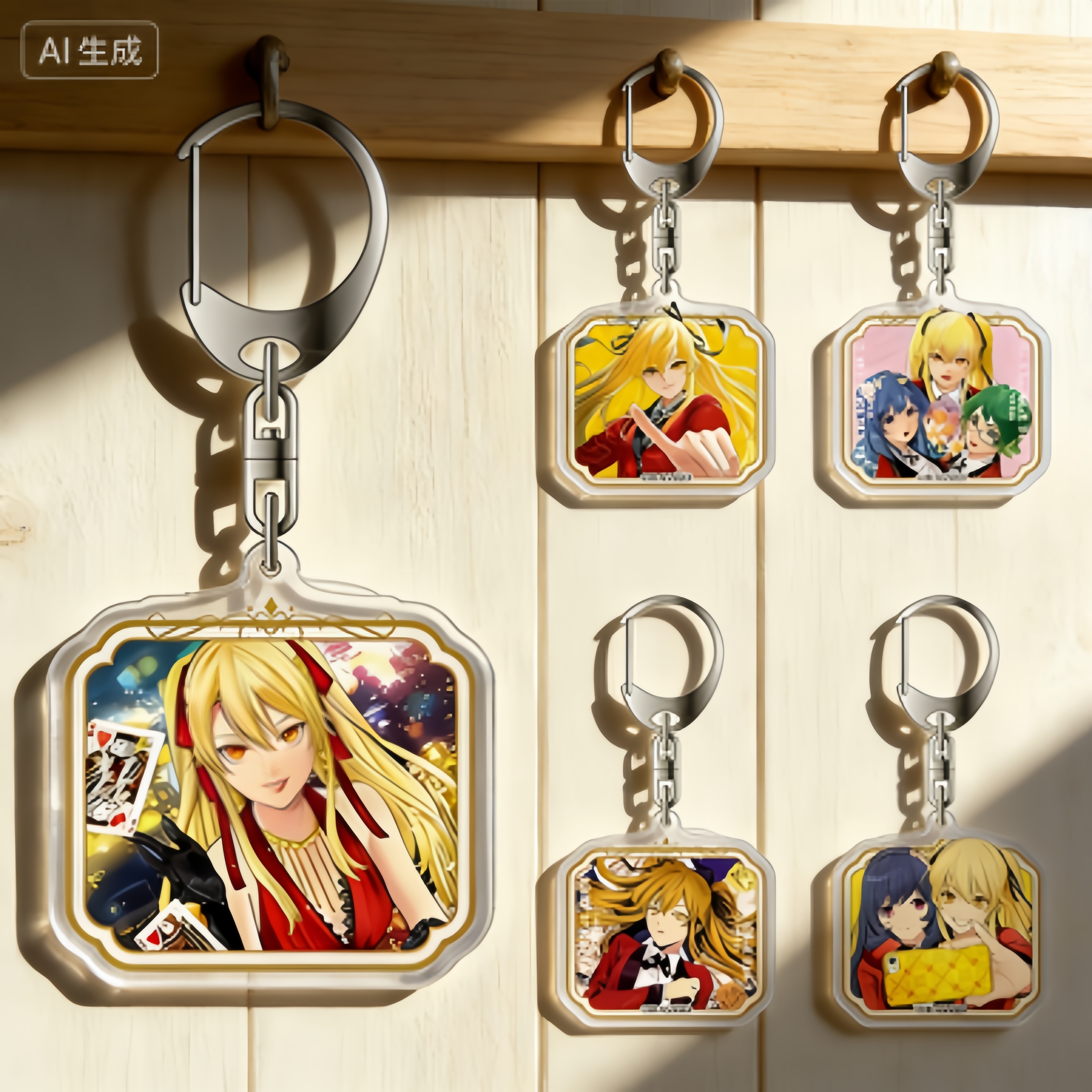 Kakegurui Anime Acrylic Pendan - Cosplay Prop Painting のレビューと価格