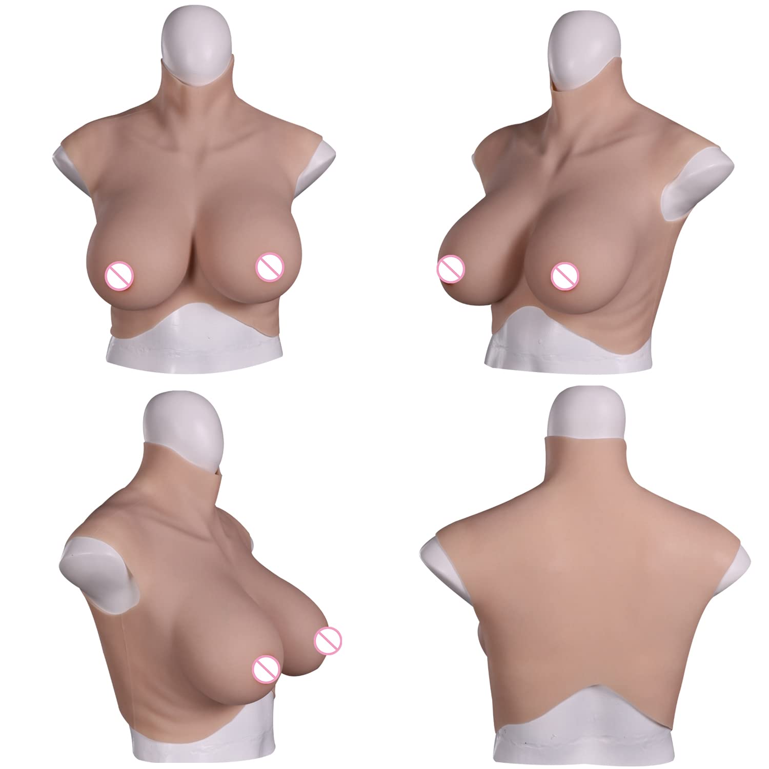 Fake Boobs For Men Silicone Fi - Cosplay Prop Filler のレビューと価格
