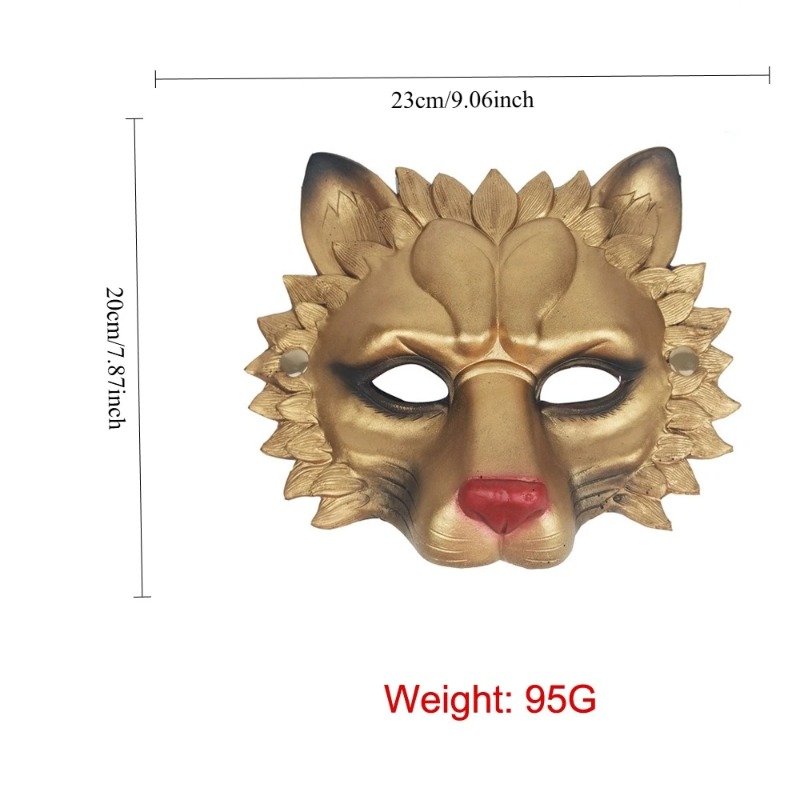 Vivid 3D PU Foam Lion Mask Hal - Cosplay Props Eva Foam のレビューと価格
