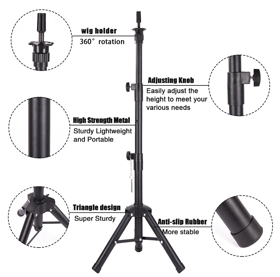 Wig Stand Tripod Adjustable Ma - Aerith Cosplay Prop のレビューと価格