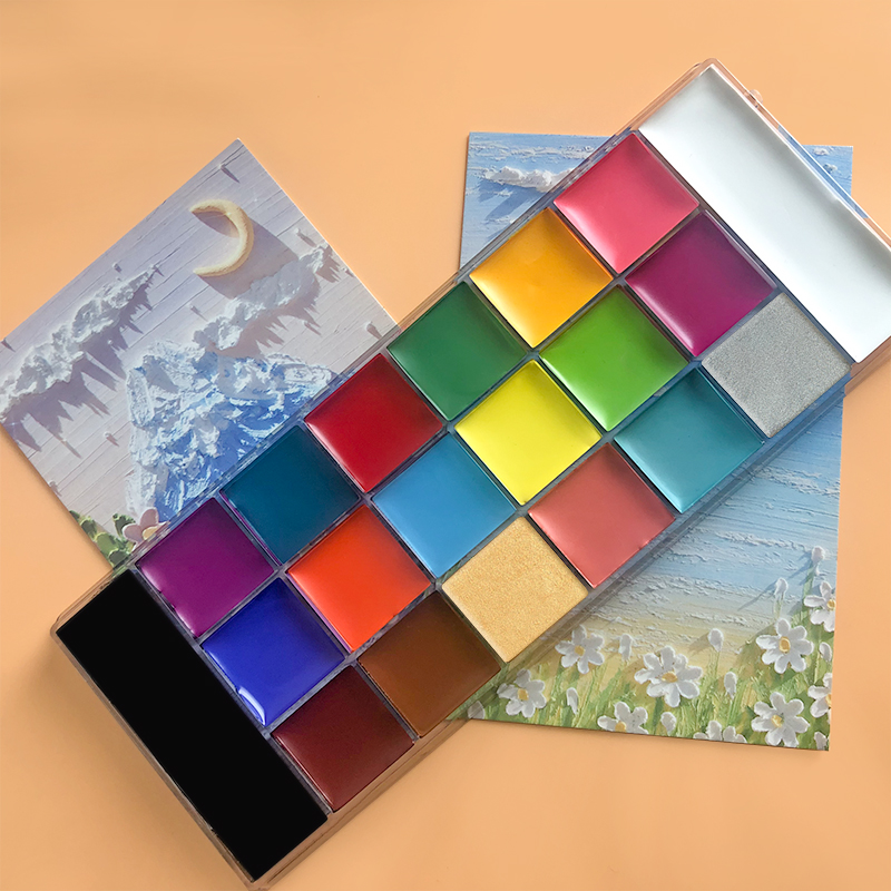 20 Colors Face Body Oil Painti - Cosplay Prop Paint のレビューと価格
