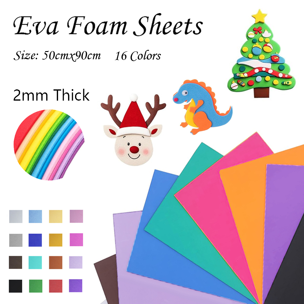 16 Colors Colorful EVA Foam Sh - Cosplay Props Eva Foam のレビューと価格