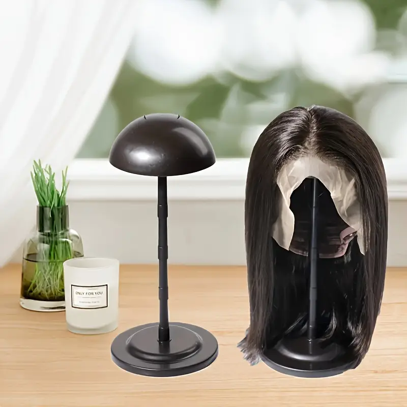 Black Plastic Wig Stand For Wi - Aerith Cosplay Prop のレビューと価格