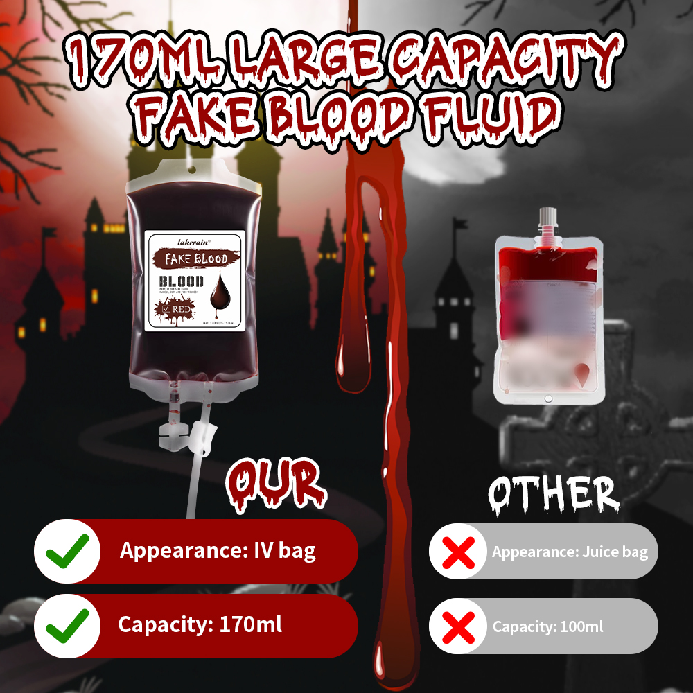 Lakerain Fake Blood 170ML Hall - Cosplay Prop Paint のレビューと価格