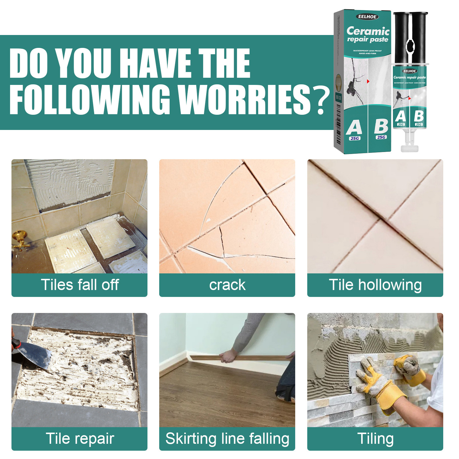 Tile Repair Paste Repair AB Gl - Contact Cement Glue のレビューと価格