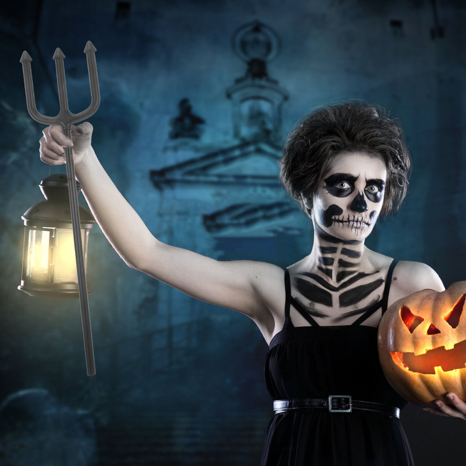 Devil Fork Prop Halloween Deco - Cosplay Material For Prop のレビューと価格