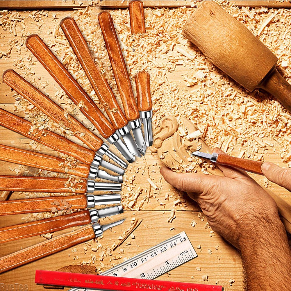12Pcs SK2 Woodworking Carving  - Craft Knife Set のレビューと価格
